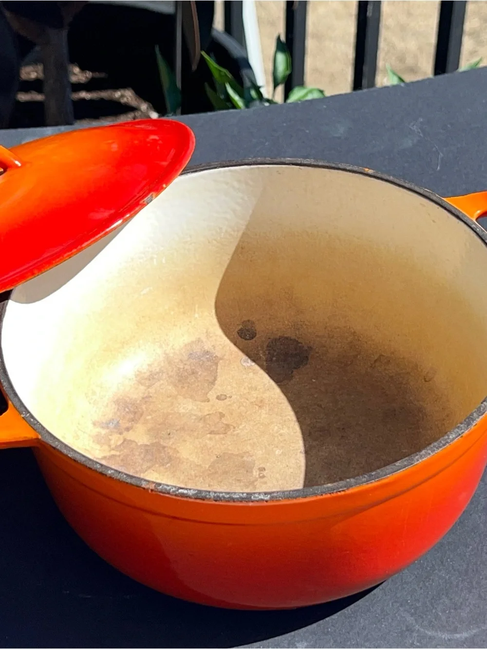 Descoware Belgium Vintage Flame Orange Enamel 8 
